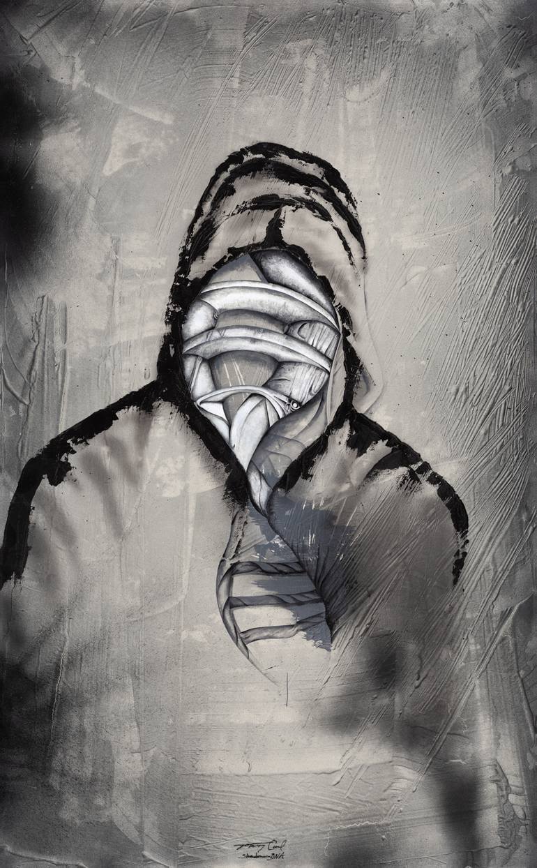 Original Abstract Expressionism Fantasy Painting by Tommy Curl