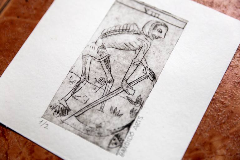 Original Symbolism Classical Mythology Printmaking by Eduardo Ripoll