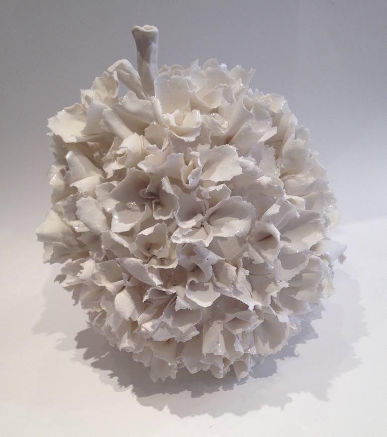 Original Abstract Floral Sculpture by Pascale Morin