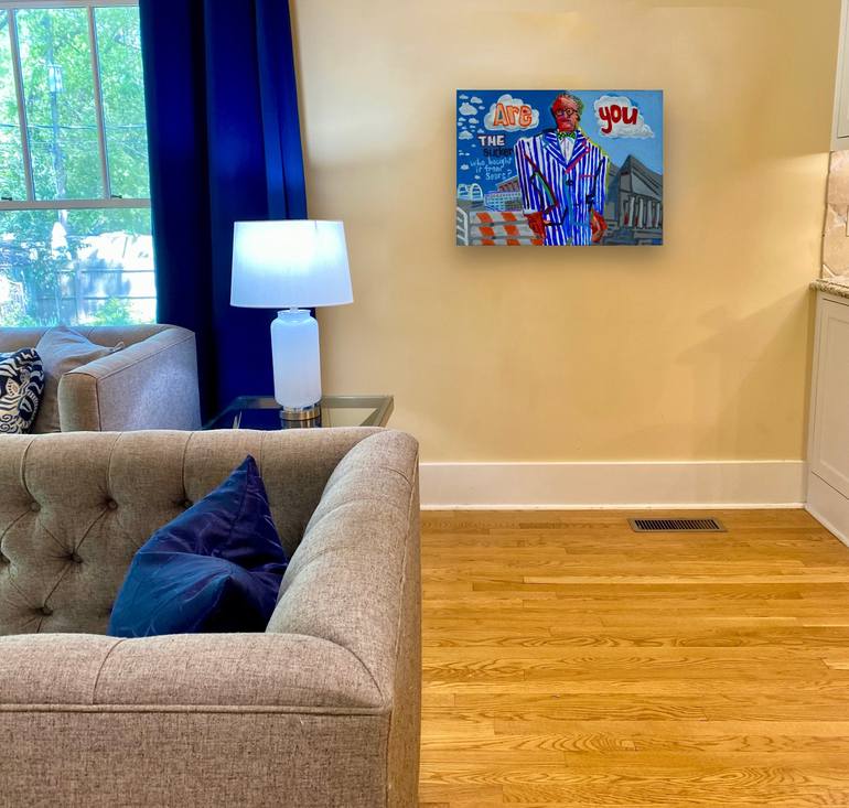 Original Folk Men Painting by Steve Spencer