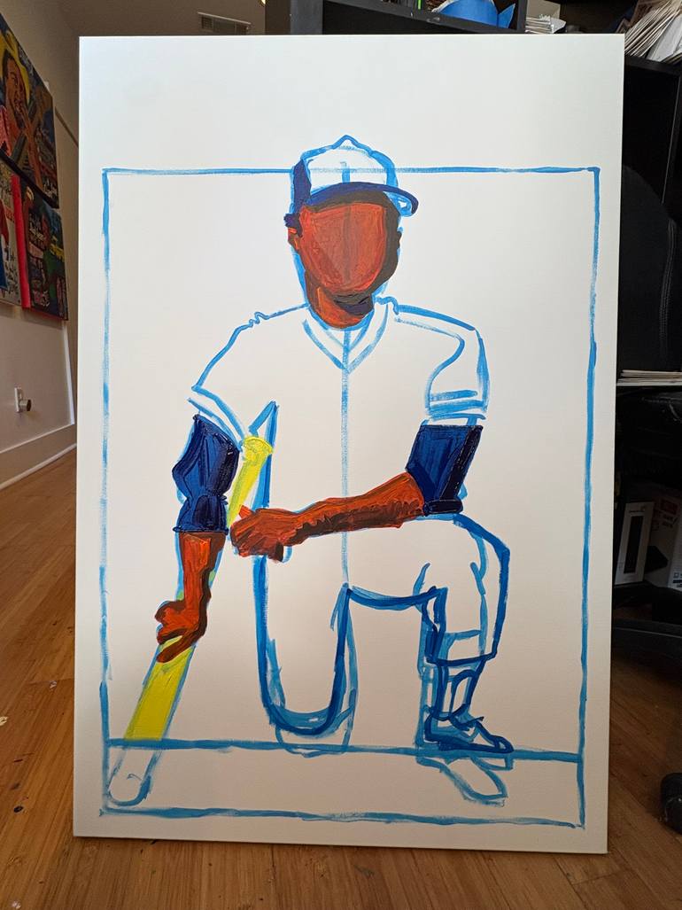 Original Folk Sports Painting by Steve Spencer