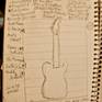 Schematic for Telecaster Tribute. Narrowing down guitarists. Had not thought about including little sketches of these guitarists. Yet.