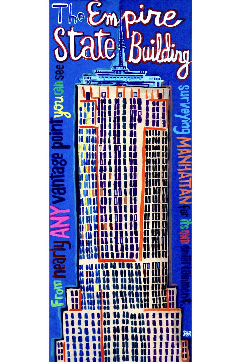 Empire State Building Painting by Steve Spencer | Saatchi Art