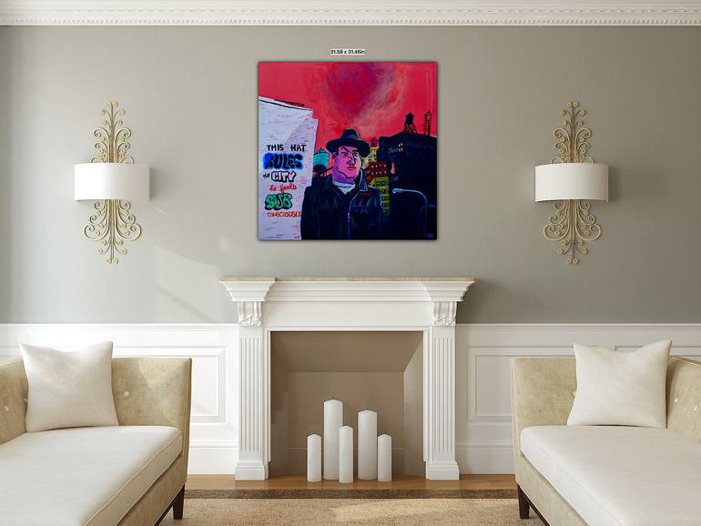 Original Folk People Painting by Steve Spencer