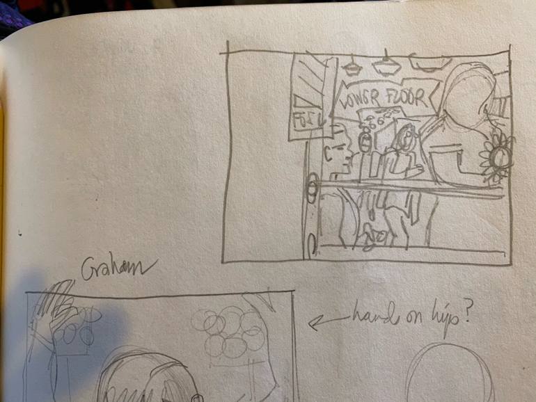 Original Folk People Painting by Steve Spencer