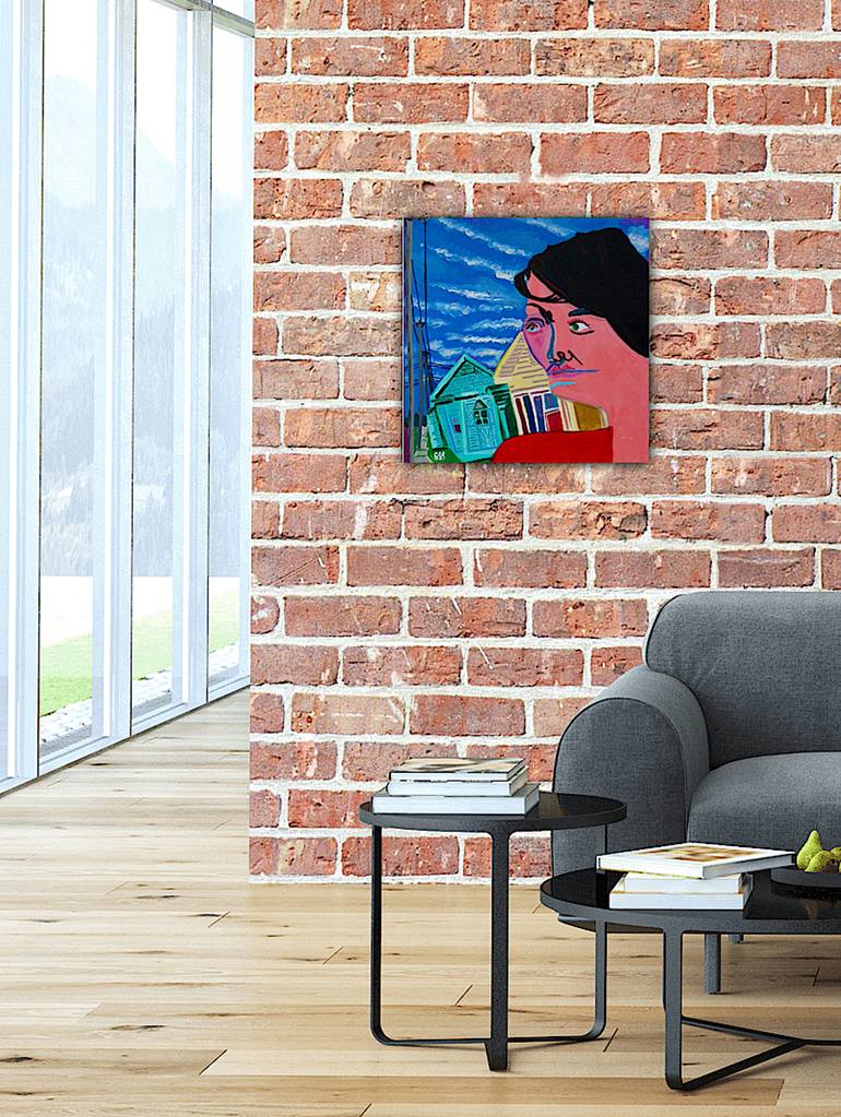 Original Folk People Painting by Steve Spencer