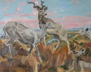 Original Figurative Animal Paintings by Carolyn Holden