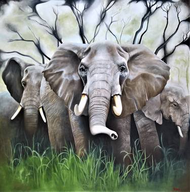 Original Animal Painting by Gordon Behr