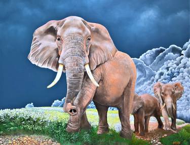 Original Fine Art Animal Paintings by Gordon Behr