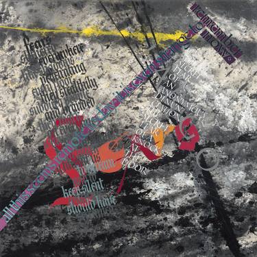 Original Abstract Calligraphy Paintings by Charles Pearce