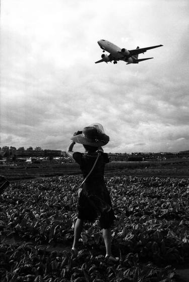 Print of Airplane Photography by LIN BO LU