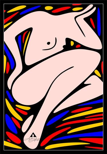 Print of Pop Art Body Digital by Az draw