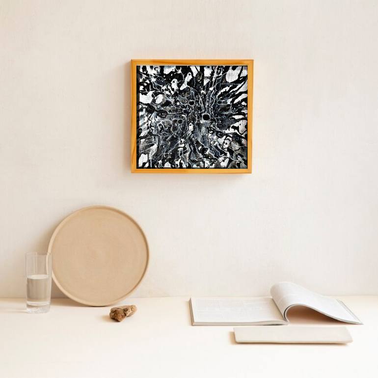 Original Art Deco Abstract Painting by Az Draw