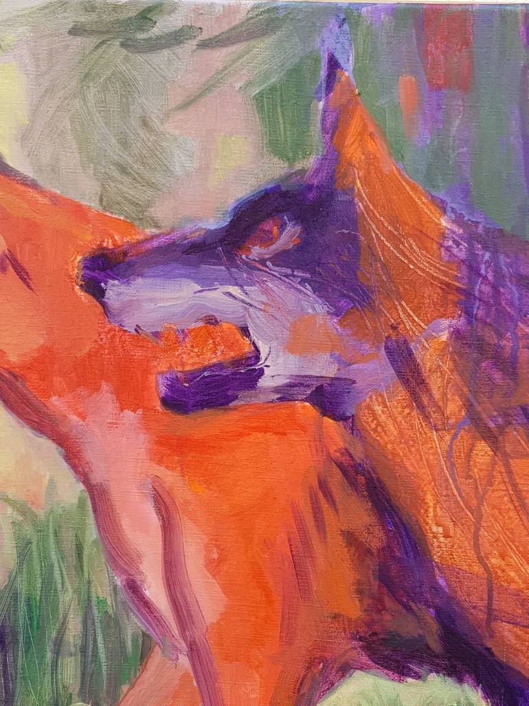 Original Expressionism Animal Painting by Valérie Auriel