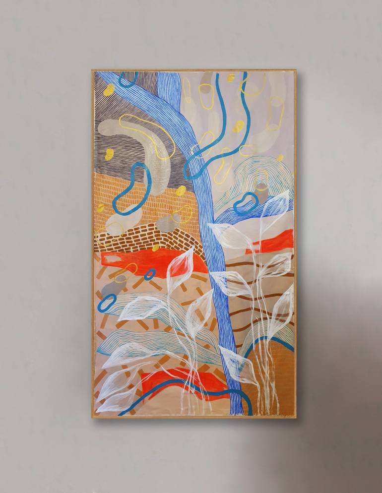 Original Abstract Nature Painting by Patrícia Ariane