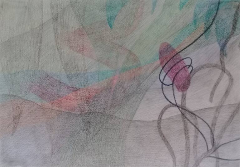 Original Figurative Abstract Drawing by Patrícia Ariane