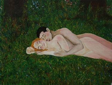Original Expressionism Nude Paintings by daniela dente