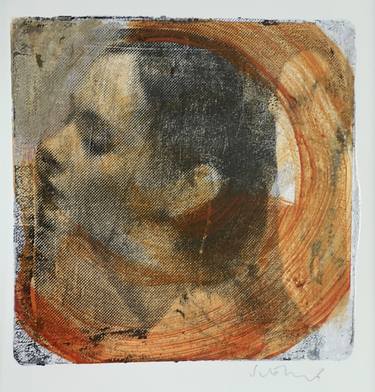 The Thought of You Aflame Mono Print #7 thumb