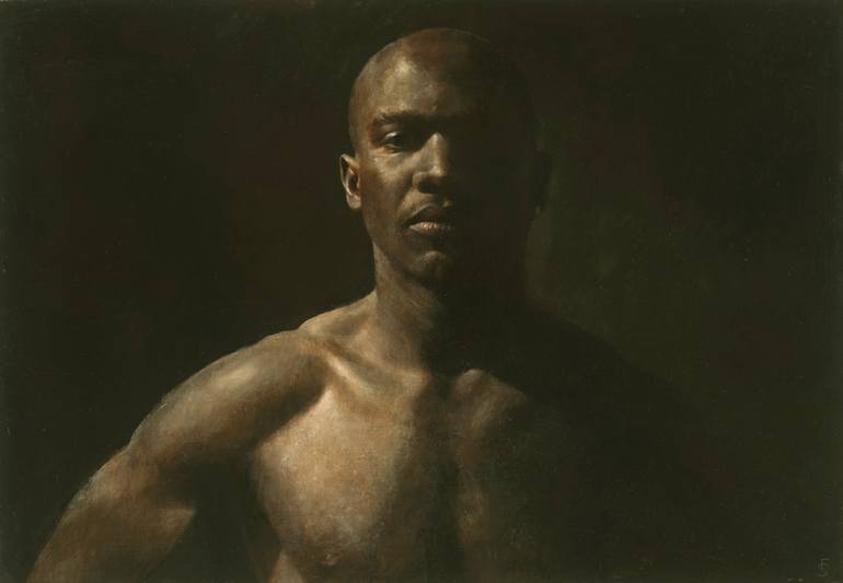 Original Realism Men Painting by Fletcher Sibthorp