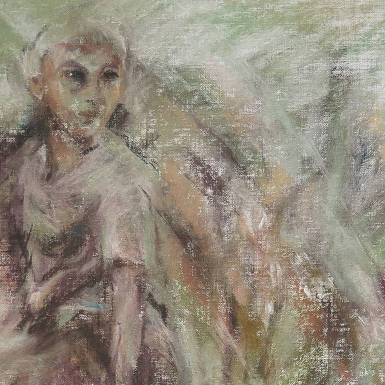 Original Abstract Children Drawing by Lyudmila Chupina