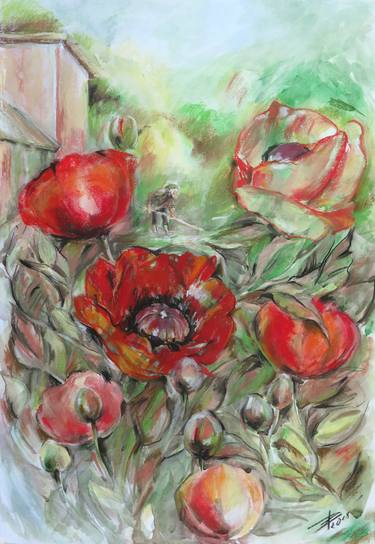 Original Floral Paintings by Lyudmila Chupina