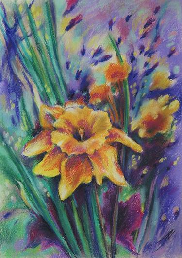 Daffodils in lilac thumb