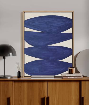 Original Geometric Abstract Painting by Nicolette Capuano