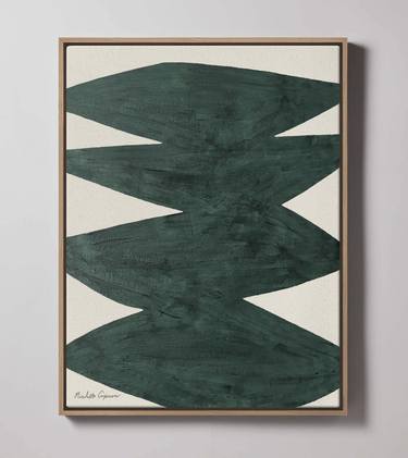 Original Geometric Abstract Painting by Nicolette Capuano