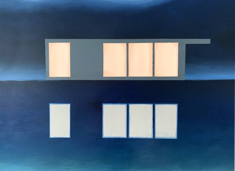 Original Abstract Landscape Painting by Nicolette Capuano
