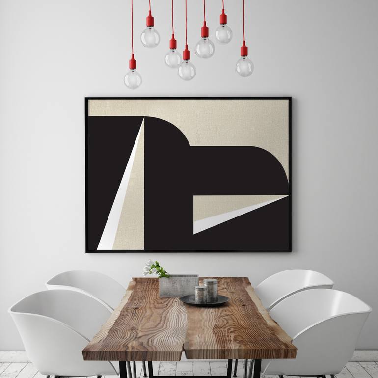 Original Abstract Geometric Painting by Nicolette Capuano