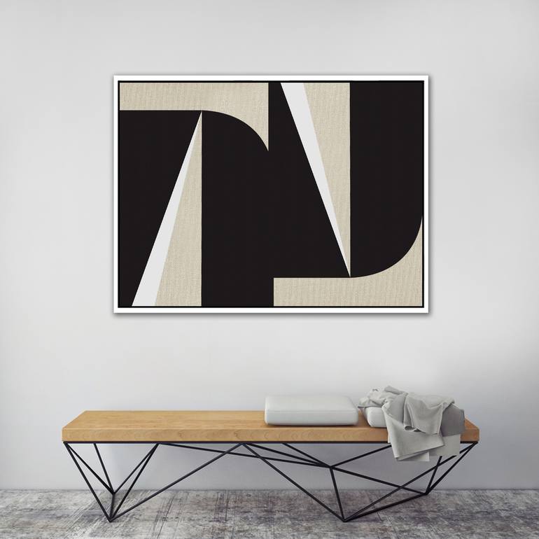 Original geometric Abstract Painting by Nicolette Capuano