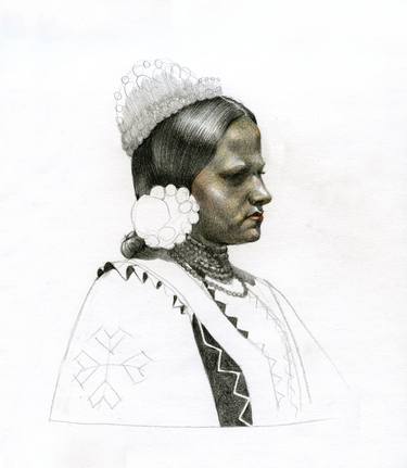 Print of Fine Art Women Drawings by Ave Libertatemaveamor