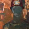 miner! the theme is very deep and it makes a lot of sense, and also work, on the canvas reflected the image of the miner who himself became like a stone and merged with him an entire whole, a big psychology in his hands, whether we often think about what is happening right below us ,underground!