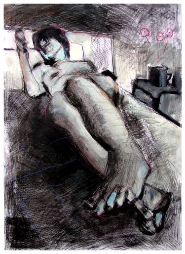 Print of Expressionism Women Drawings by Goran Ristić