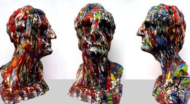 Original Figurative Portrait Sculpture by Goran Ristić