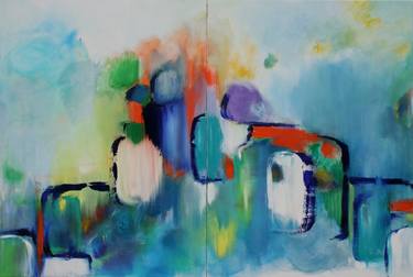 Original Abstract Paintings by Marie-Béatrice MICOULEAU