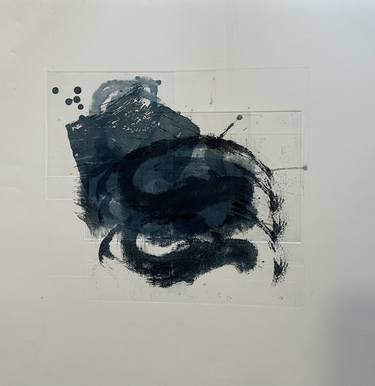 Original Abstract Expressionism Abstract Printmaking by Louisa Worskett