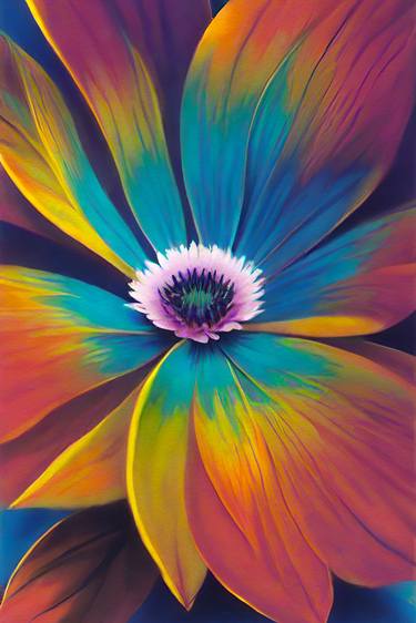 Print of Floral Digital by Vas Sarisi