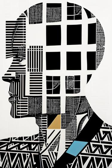 Print of Cubism Portrait Digital by Vas Sarisi