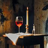 Wine and Flame by Vas Sarisi