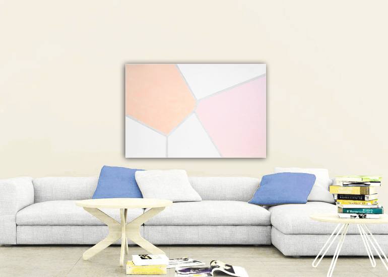 Original Abstract Geometric Painting by Vas Sarisi