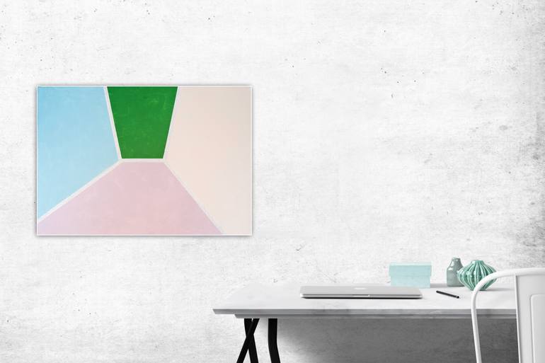 Original Abstract Geometric Painting by Vas Sarisi