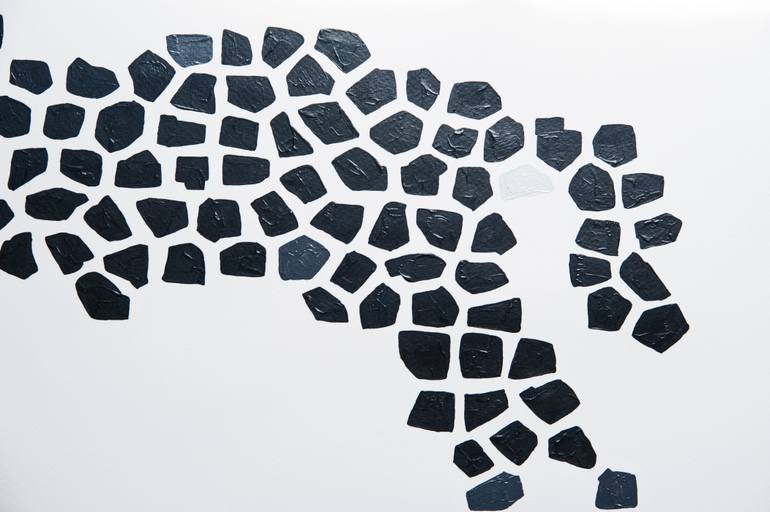 Original Abstract Animal Painting by Vas Sarisi