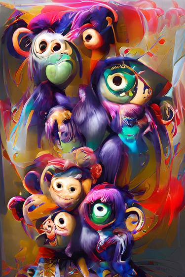 Happy Family I - Funkey Monkey Collection thumb