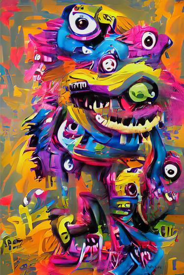 City Monster I - Jazzy Monster Collection - Limited Edition of 1 thumb