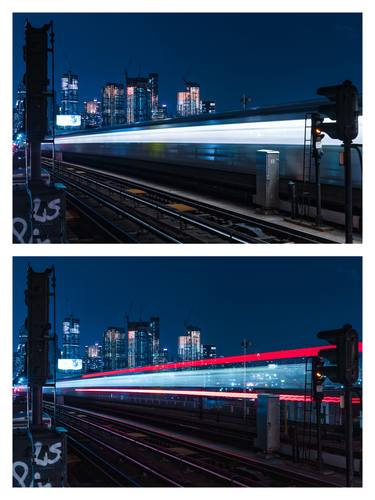 Original Abstract Train Photography by Daniel Freed