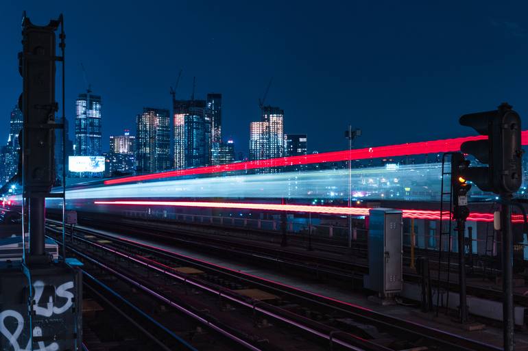 Original Abstract Train Photography by Daniel Freed