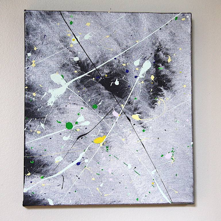 Original Abstract Aerial Painting by Fiona Demertzidis