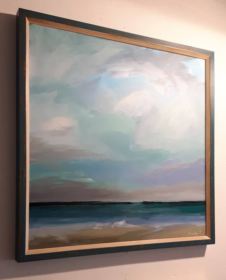 Original Impressionism Seascape Painting by Leyton Rowley