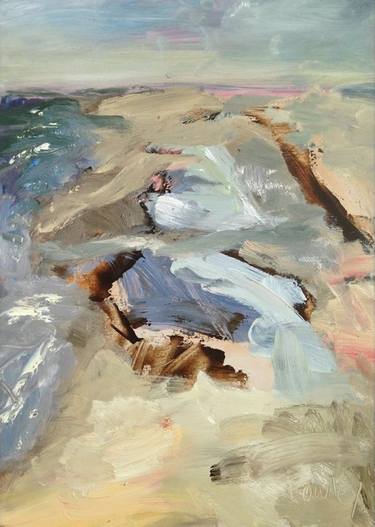 Original Expressionism Seascape Paintings by Leyton Rowley